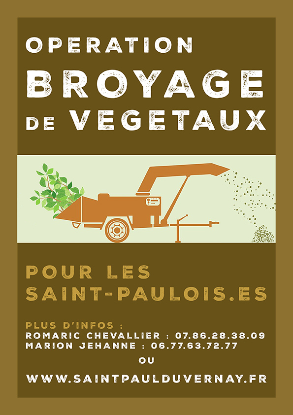 Broyage de végétaux
